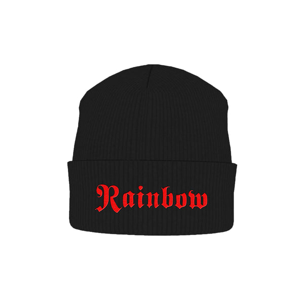 RAINBOW BEANIE BLACK