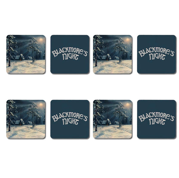 WINTER CAROLS BEER MAT SET OF 4