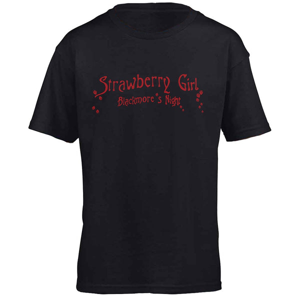 Strawberry Girl Kids T-Shirt Black